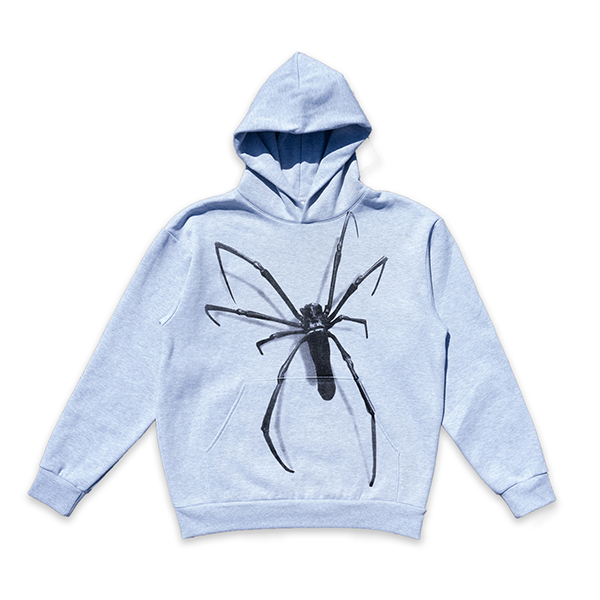 Black Phase Orb Weaver Heavyweight Cotton Hoodie